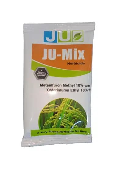 JU Mix Metsulfuron Methyl 10% + Chlorimuron Ethyl 10% WP Herbicide, Pre Emergent As Well As a Post Emergent