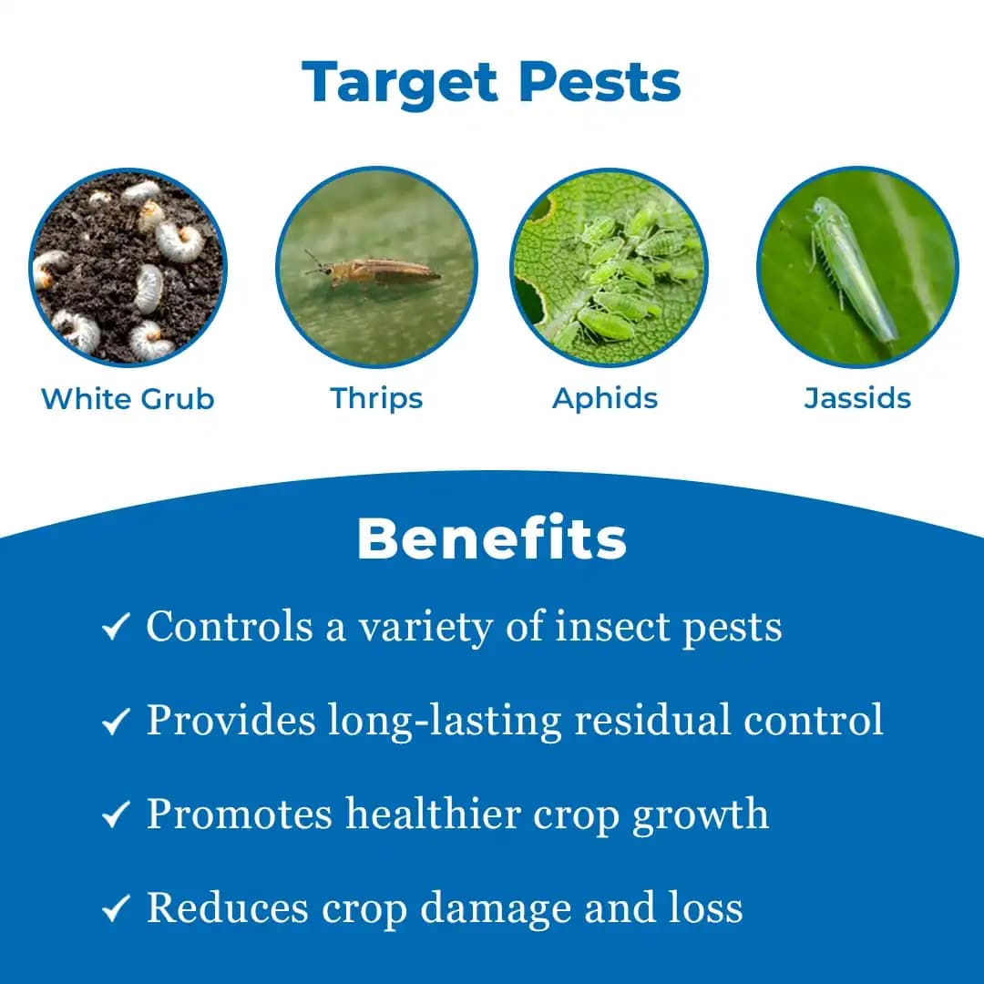Agriventure FIPIMI (Fipronil 40% + Imidacloprid 40% WG) Contact And Systemic Insecticides, Control of White Grubs, and Other Sucking Pests. - Image 3