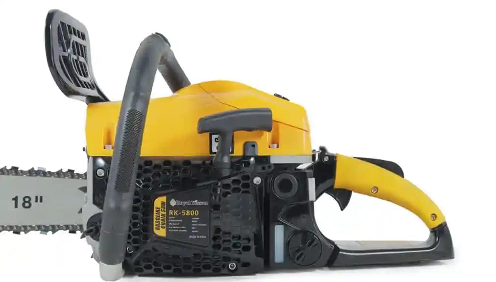 Royal Kissan RK5800 Ultra Premium 18 Inch Chain Saw with Powerful Petrol Engine, 2-Stroke 58CC Suitable for Woodcutting Saw for Farm, Garden and Ranch - Image 2