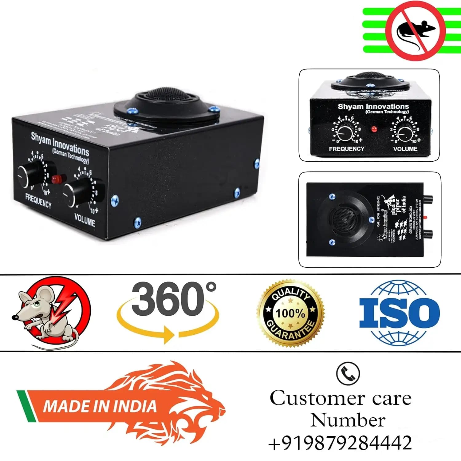 Shyam Ultrasonic Rat & Pest Repeller System For Residential & Commercial Use (2500 Sq. Ft.) - Image 4