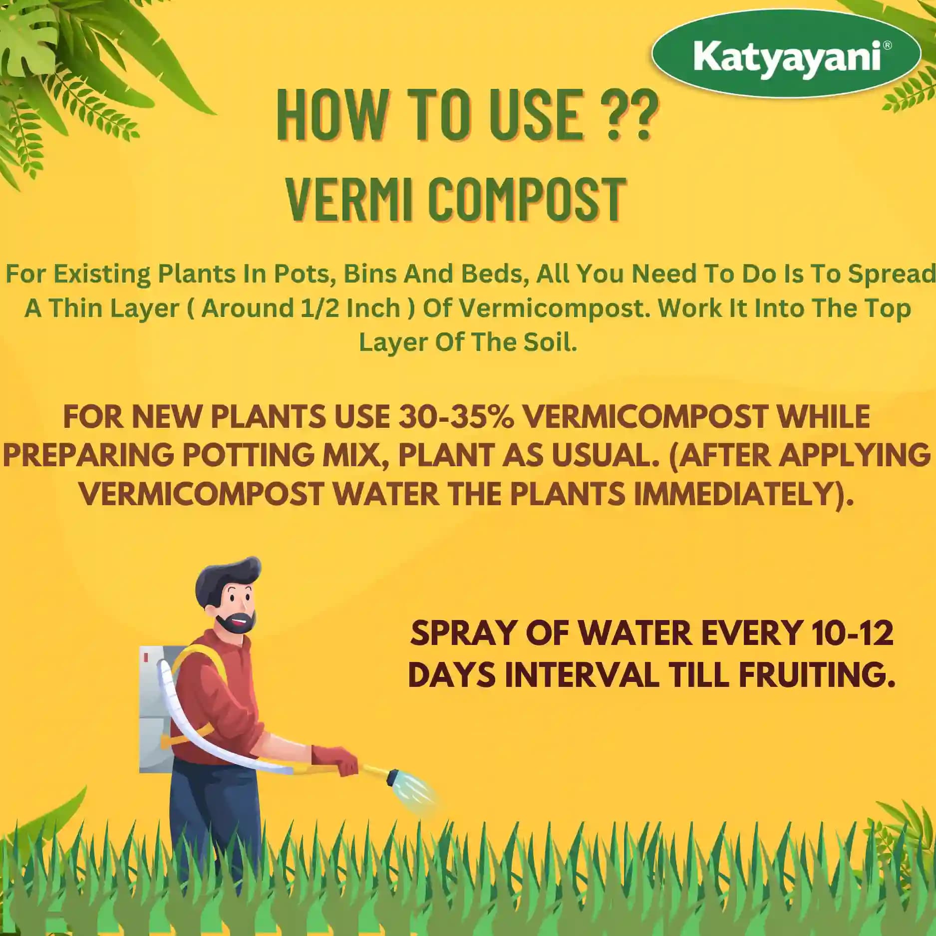 Katyayani Enriched Vermicompost Fertilizer, Premium Organic Compost For Enhanced Soil Health and Boost Crop Growth - Image 9
