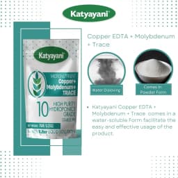 Katyayani Copper Edta + Molybdenum + Trace Micronutrient Fertilizer, 100% Water Soluble Fertilizer 3