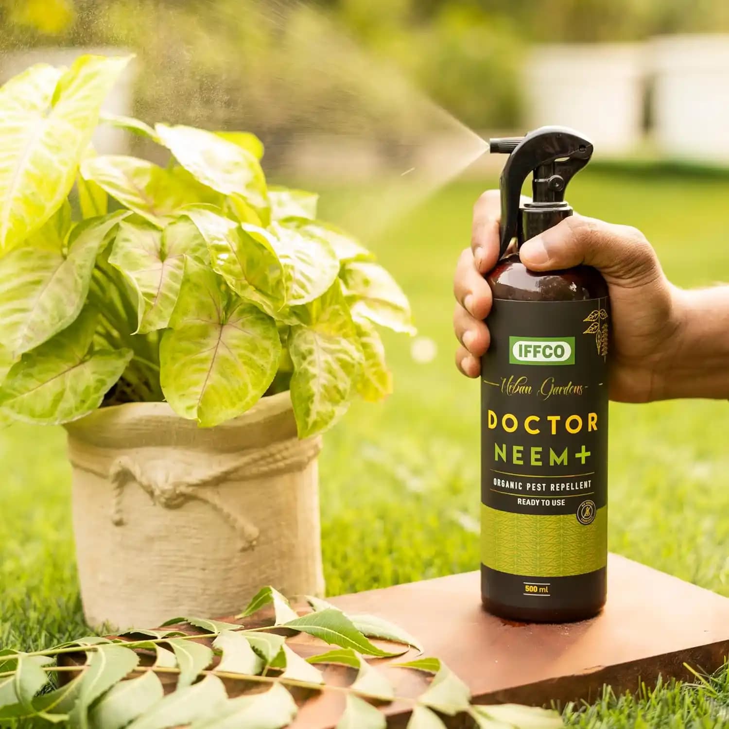 IFFCO Urban Garden Doctor Neem+ Organic Pest Repellent, Fight Against Sucking Pest, Triple Action Neem, Pongamia And Lemongrass Oil, Ready To Use - Image 3