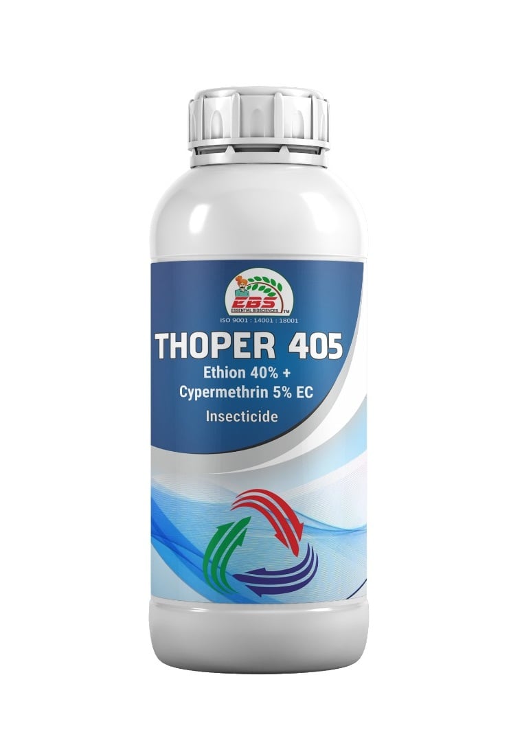 EBS Thoper 405 Ethion 40% + Cypermethrin 5% EC Contact Insecticide
