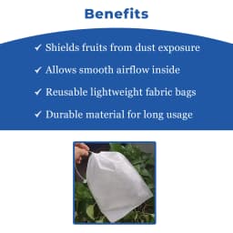 Radhe Non-Woven Fruit Protection Drawstring Bags 6.5 x 9 Inch, For Vegetables, Fruits, and Plants 4