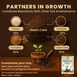 Utkarsh Neem Cake Organic Fertilizer, Soil Conditioner And Natural Pest Repellent For Healthier Plants 6