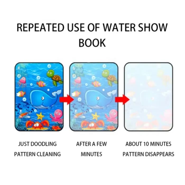 Magic Water Quick Dry Book Water Coloring Book Doodle With Magic Pen Painting Board - Image 4