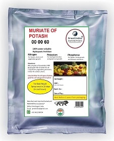 Greatindos 0:0:60 MOP fertilizer