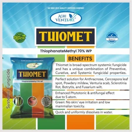 Agriventure Thiomet Thiophanate Methyl 70% WP Fungicide, Broad Spectrum Preventive Curative And Systemic Fungicide With Systemic Action - Image 3
