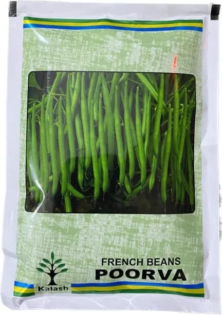 Kalash Poorva French Beans Seeds , Round Pod Shape , Vegetable Seeds