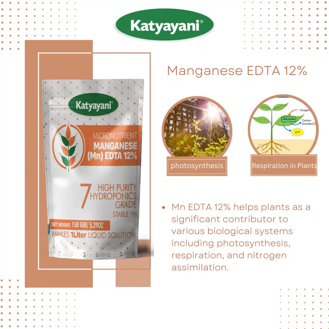 Katyayani Manganese EDTA 12%, Hydroponics Grade, Effective Solution For Manganese Deficiency and Plant Growth - Image 6