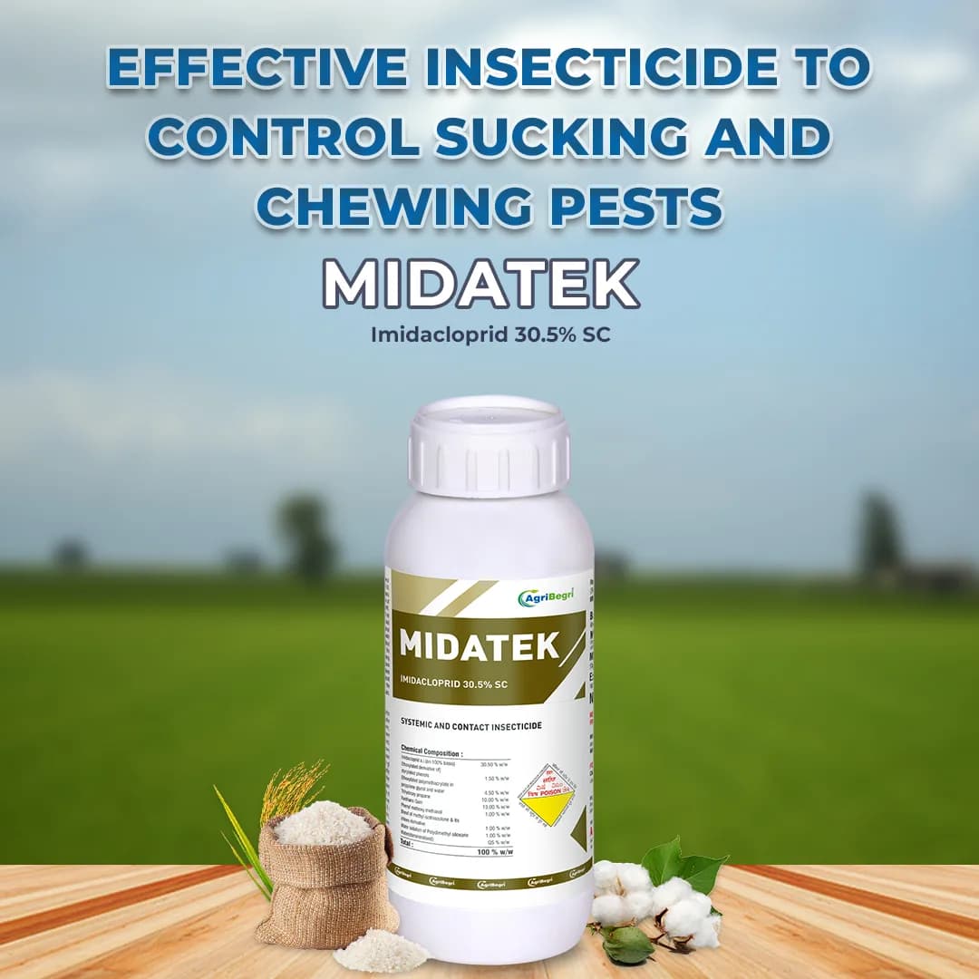 Midatek - Imidacloprid 30.5% SC, Systemic Action Insecticide Effective Against Chewing and Sucking Insects - Image 2