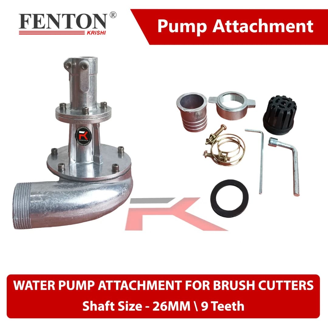 Fenton Krishi FTK-WPA-BC26 Water Pump Attachment For Brush Cutter 26MM Shaft, Grass Cutter Acessories - Image 2