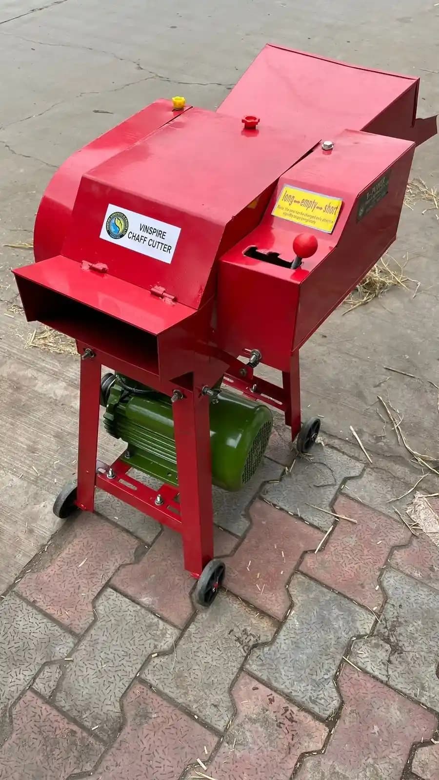 Vinspire High Speed Chaff Cutter, 3HP Single Phase Motor and Gear System for Small, Medium and Large Cutting - Image 3