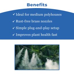 Siddhi Fogger Kit, 150 Ft Pipe, Brass Nozzles With Timer, Filter And Other Accessories, Suitable For Patio Misting, Greenhouse, Backyard 4