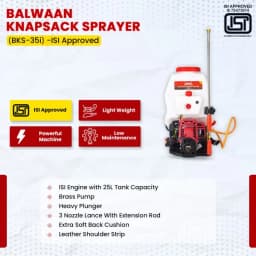 Balwaan BKS 35i ISI Marked 35cc Knapsack Sprayer, Petrol Engine, ISI Engine with 25L Tank Capacity 3
