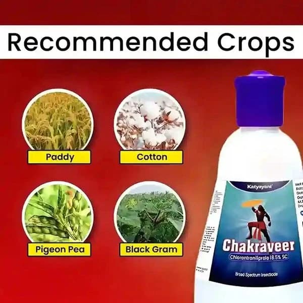 Katyayani Chakraveer Chlorantraniliprole 18.5% SC Insecticide, Advanced Effective Pest Control and Crop Protection - Image 4