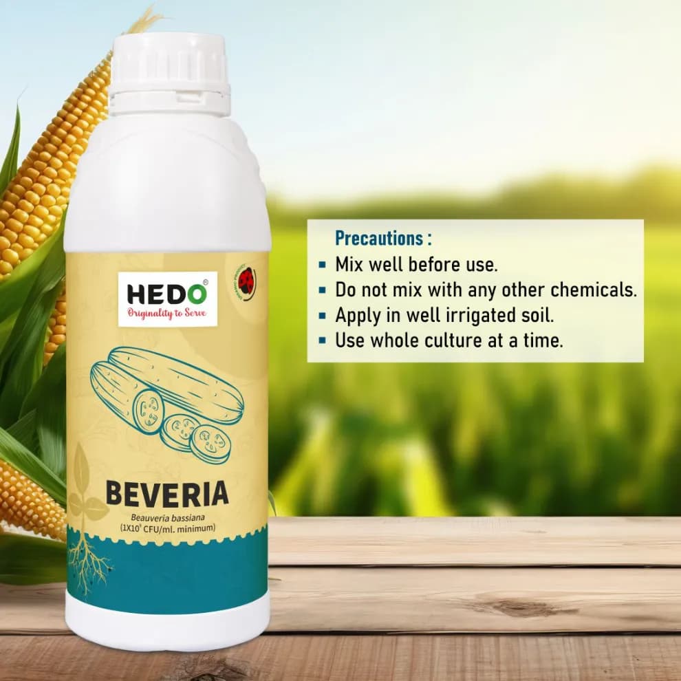 HEDO Beveria (Beauveria Bassiana) Liquid Bio Pesticide, Controls Sucking Pests, Grubs, Termites, And Bollworms Effectively - Image 5