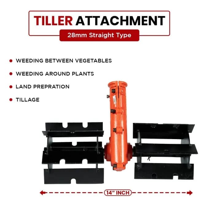Balwaan Tiller Attachment For Brush Cutter, 28mm Straight Type Weeder In Fruits And Vegetables - Image 5