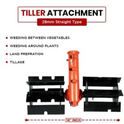 Balwaan Tiller Attachment For Brush Cutter, 28mm Straight Type Weeder In Fruits And Vegetables 5