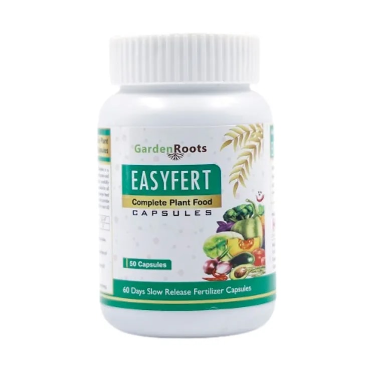 GardenRoots Easyfert Complete Plant Food Capsules, 60 Days Slow Release Fertilizer Capsules For Home Garden And Plants