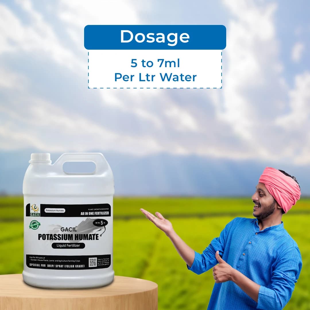 GACIL Super Potassium Humate Organic Concentrated Liquid Fertilizer Natural Growth Promoter, 40% Humic Acid - Image 5