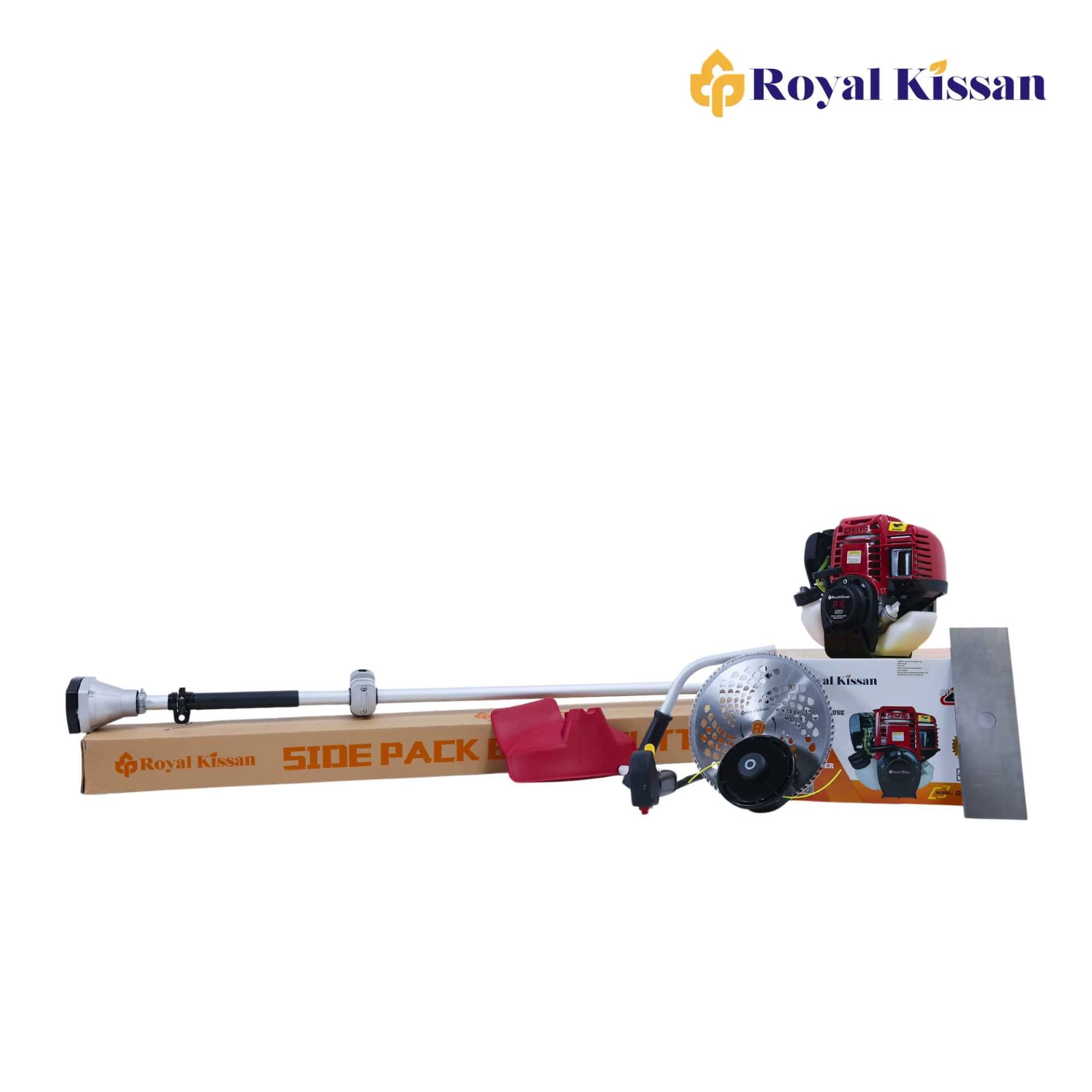 Royal Kissan RK350 Ultra Premium Brush Cutter 4-Stroke Side Pack, RK-BC-P35-SP 35.8CC Petrol Engine 80T-2T With Nylon Blades for Lawn And Garden - Image 3