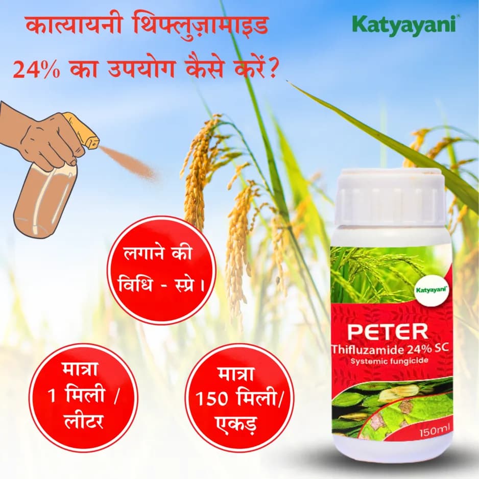 Katyayani Peter Thifluzamide 24% SC Fungicide, Effective Disease Control and Crop Protection - Image 5