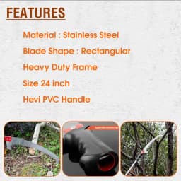 Radhe Ultra Touch Professional Pruning Saw, Tree Cutting Wood Cutting Tools, Curved Blade Chromium Steel 3 Edge Sharpen Teeth (Multicolor) 3
