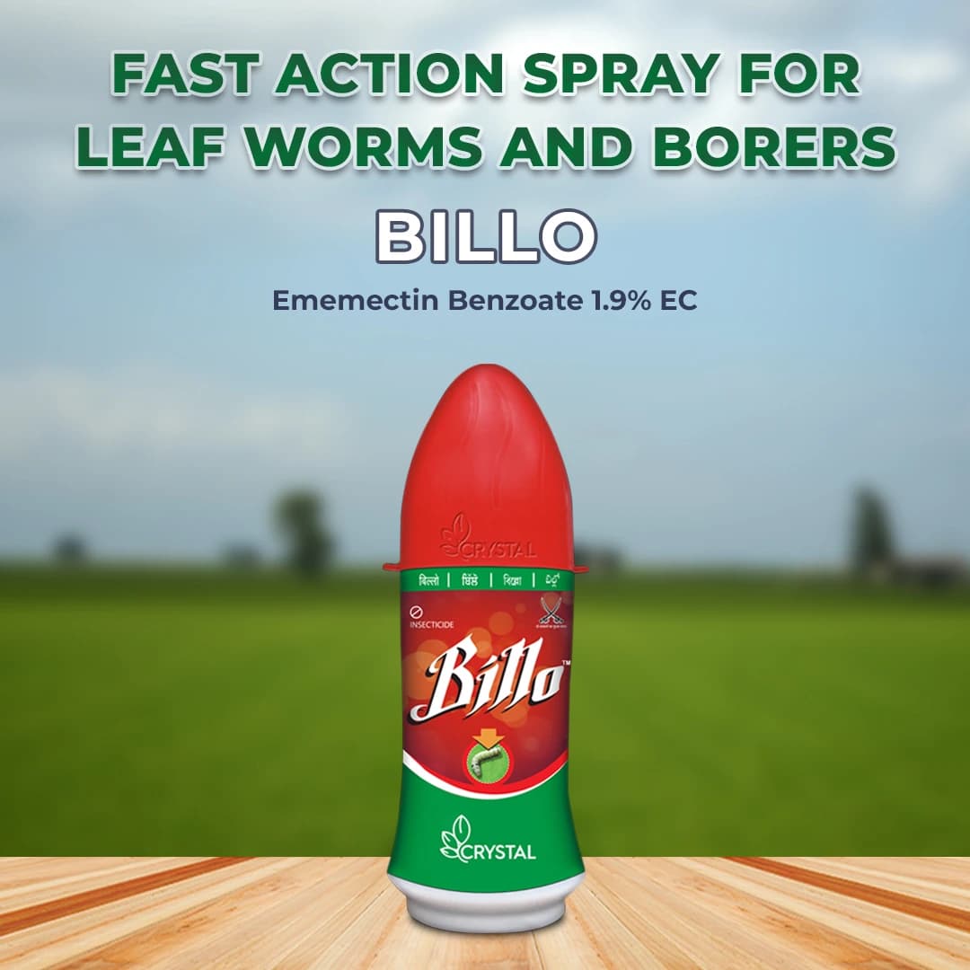 Crystal Crop Billo Ememectin Benzoate 1.9% EC. Effective insecticides for Cotton Bollworms and Tomato Fruit Borer - Image 2