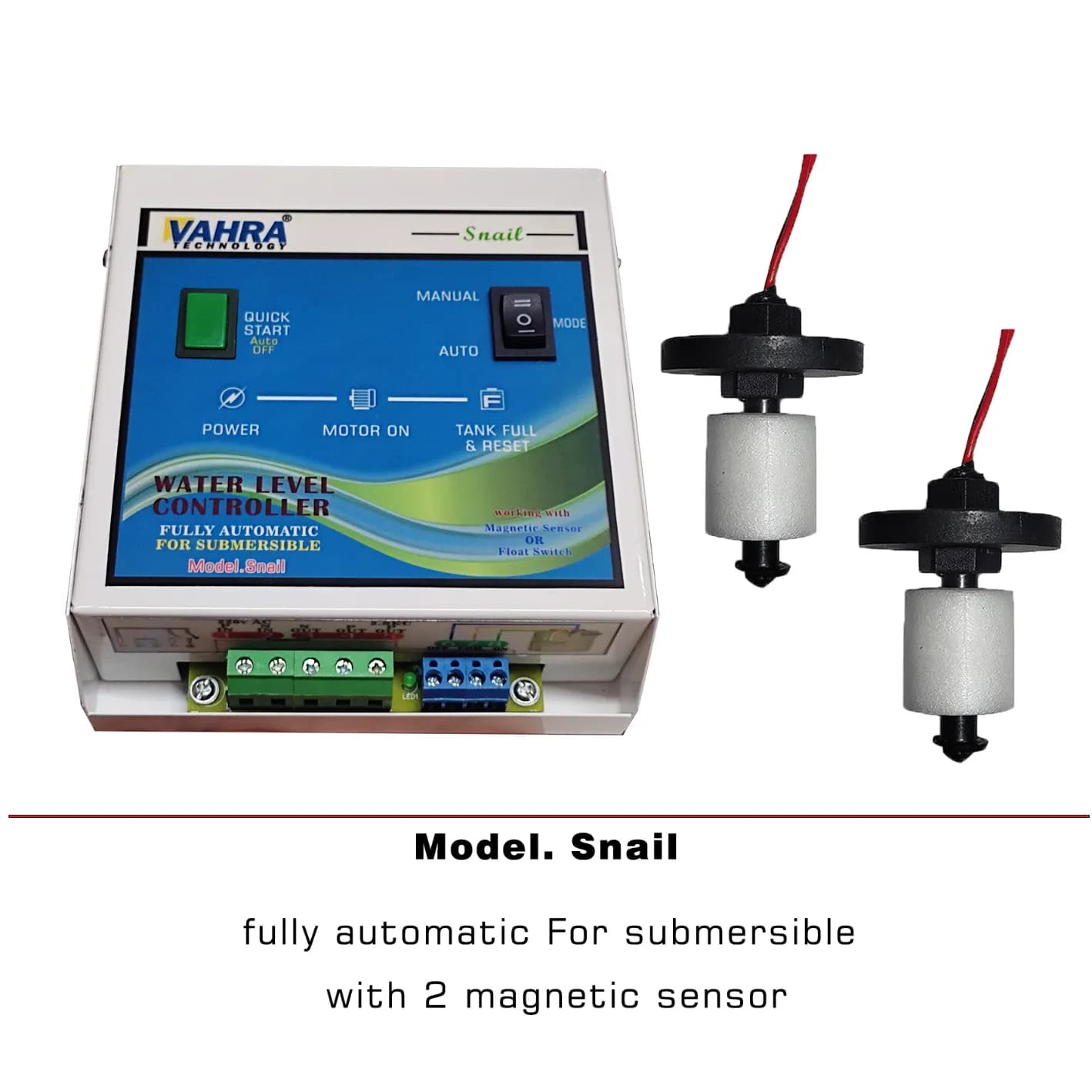 Vahra Fully Automatic Water Level Controller With 2 Magnetic Sensors, Only Stops After Tank Gets Full (SNAIL) - Image 5