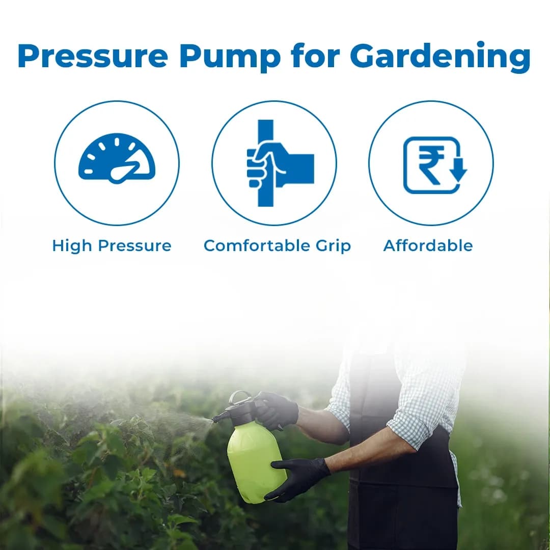 PAD CORP - Angelo High Pressure Spray Pump 2 Liter, Strong And Sturdy Plastic Spray Pump For Gardening, Pressure Sprayer for Home Gardening, Easy to Use - Image 3