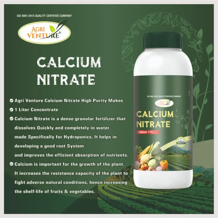 Agriventure Calcium Nitrate, Calcium 11%, 100% Water Soluble Fertilizer, Used In All Crops - Image 4