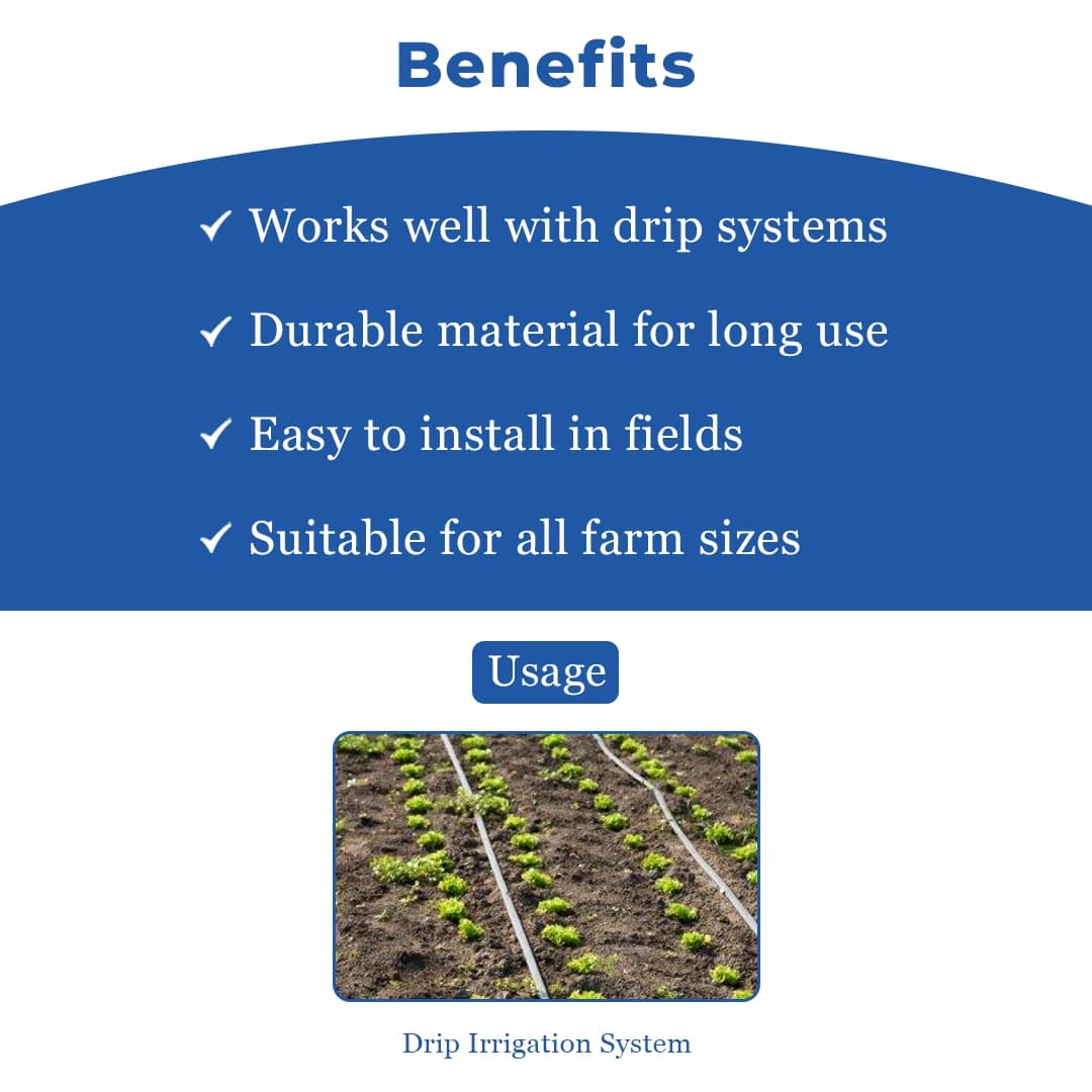 Drip Irrigation 4 MM Feeder Line Pipe 100 Meter With 4 MM Pin Connector 100 Pcs, Dummy Hole 10 Pcs, 4mm Punch Tool 1 Pc - Image 4