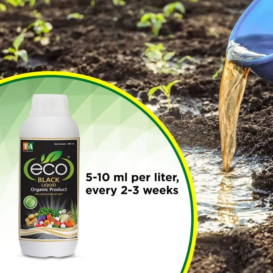 Titan Agritech ECO BLACK Potassium Humate Liquid 20% Organic Fertilizer, Effective For Soil And Plant Growth - Image 4