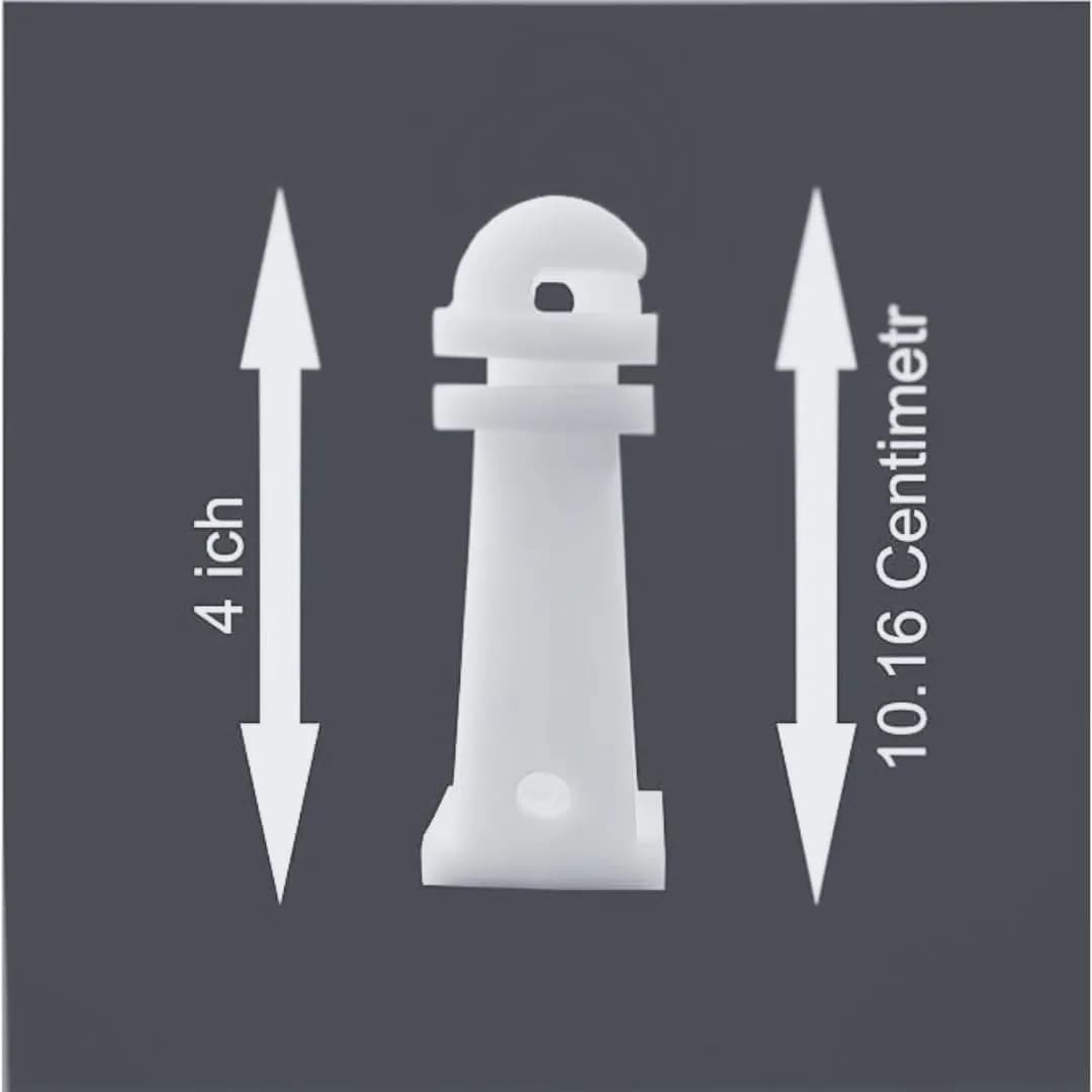 Radhe 4-Inch White Fencing Insulator For Zatka Machine, Durable And Weather-Resistant, Use In Solar Fencing and Crop Care System - Image 3