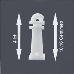 Radhe 4-Inch White Fencing Insulator For Zatka Machine, Durable And Weather-Resistant, Use In Solar Fencing and Crop Care System 3