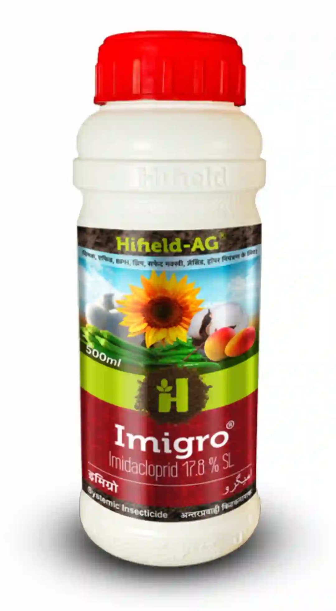 Imigro Imidaclorpid 17.8% SL Insecticides, For The Control Of Sucking Pests Like White Fly, Aphid and Jassids