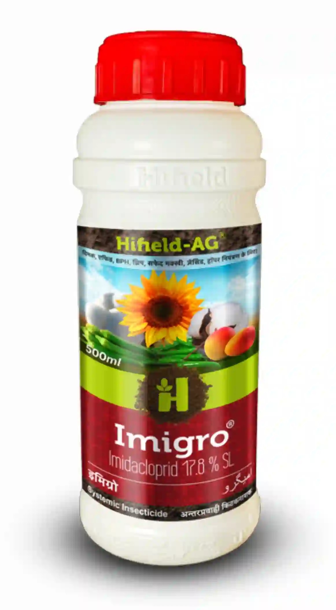 Imigro Imidaclorpid 17.8% SL Insecticides, For The Control Of Sucking Pests Like White Fly, Aphid and Jassids