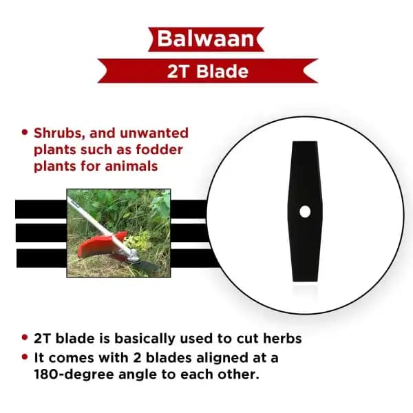 Balwaan 2T Blade , Heavy Duty Blade Use For All Brush Cutters, Used To Cut Herbs, Shrubs, And Unwanted Plants Such As Fodder Plants For Animals - Image 4