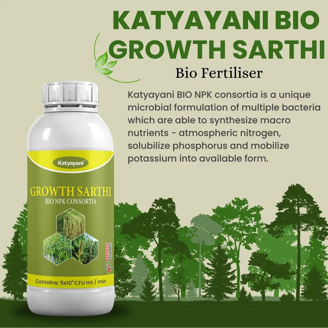 Katyayani Growth Sarthi Bio NPK Liquid Consortia Fertilizer, Premium Organic Blend For Enhanced Soil Health and Crop Yield - Image 3