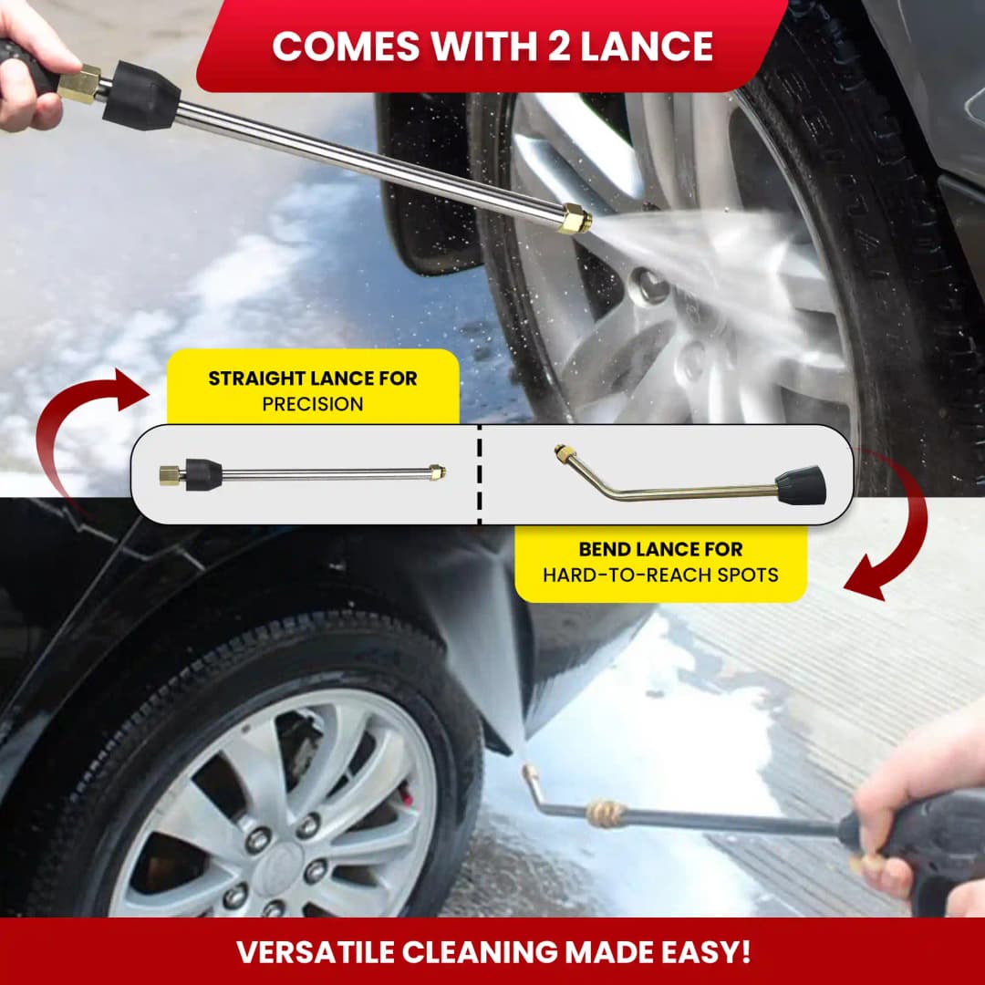 Balwaan PW-350 Pressure Washer, Brass Pump Head 1800w Motor, Idle For Car Wash and Cleaning Purposes - Image 9