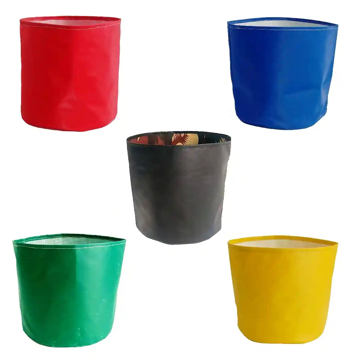 GARDECO PVC Coated Nylon Fabric Multicolor, 450 GSM, Heavy Duty UV Resistant Gardening Grow Bag for Plants Vegetables