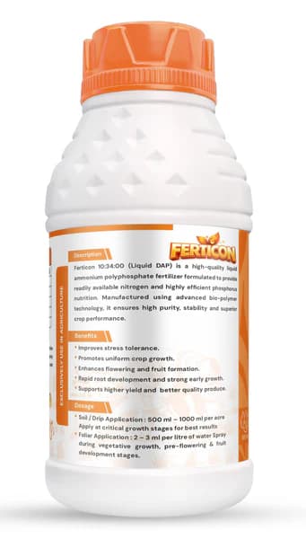 Annadata Ferticon Liquid NPK 10:34:00 High Phosphorus Crop Fertilizer - Image 2