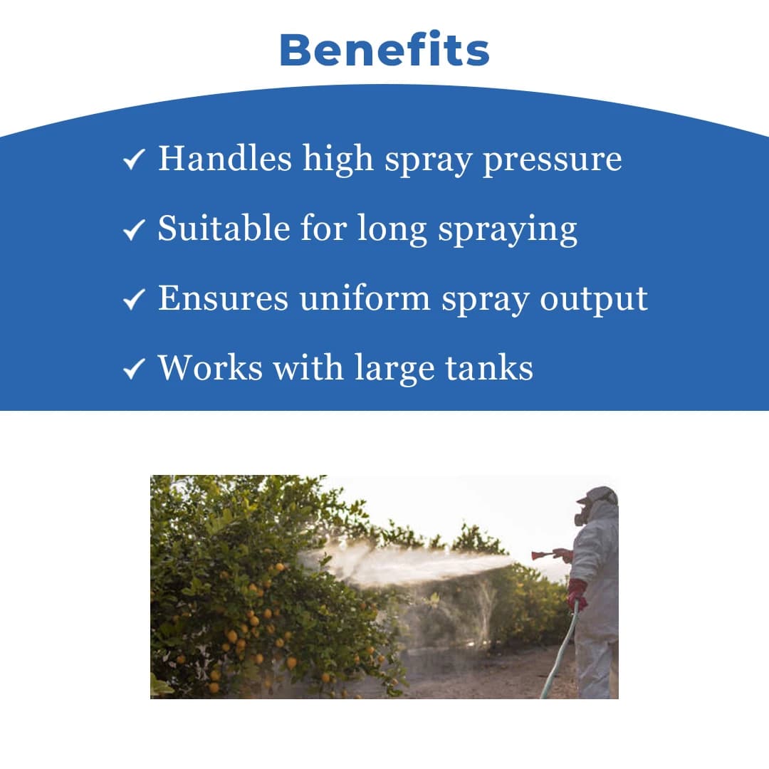 Pad Corp HTP Black - 22 Premium Quality Sprayer , Best For Agriculture Use, 2-Hp Motor or Petrol Engine. - Image 4