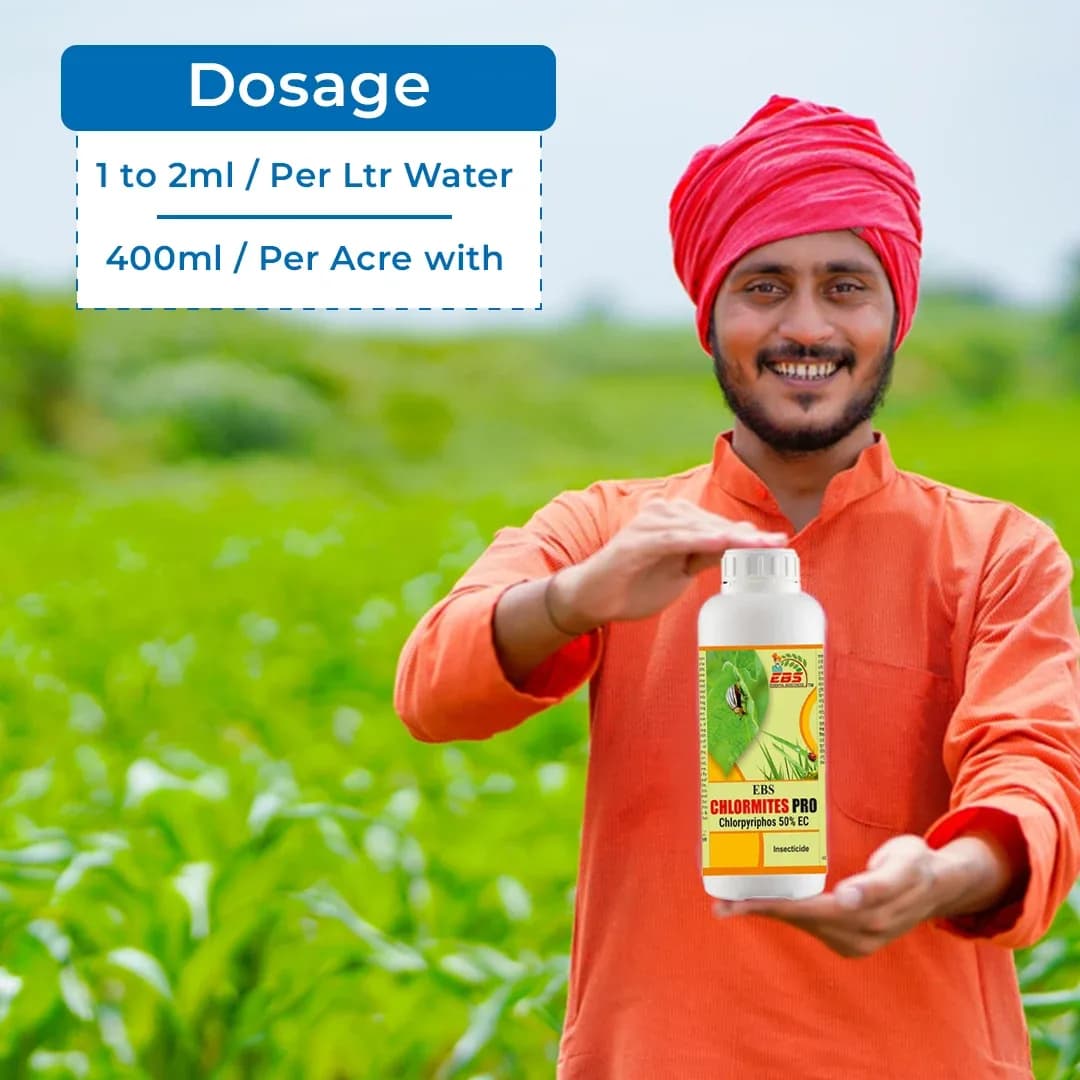 EBS Chlromites Pro Chlorpyrifos 50% EC Insecticide, Control Insects Such as Wireworm, Beetles, And Aphids - Image 5