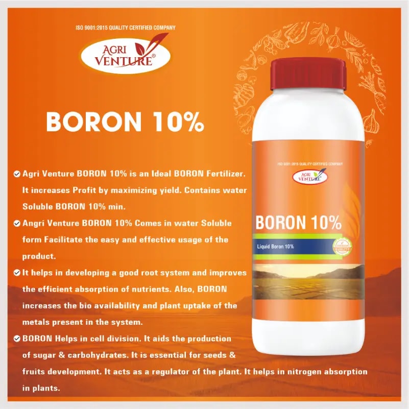 Agriventure BORON 10%, Water Soluble Fertilizer, Use For Vegetable and Fruits.