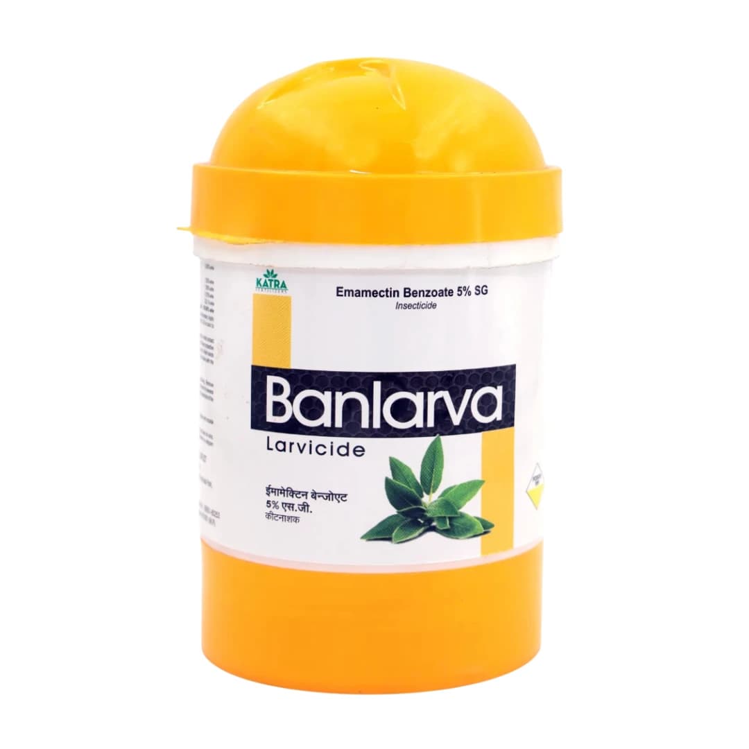 Katra Fertilizers Banlarva Emamectin Benzoate 5% SG Insecticide for Plants Larvicide