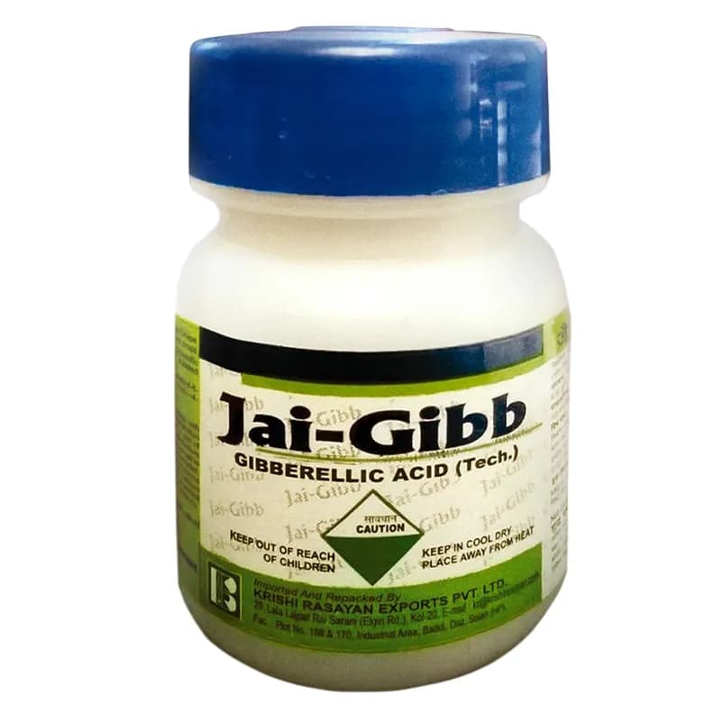 Krishi Rasayan Jai-Gibb Gibbrellic Acid Tech 90% Plant Growth Regulator For Fruit Set And Crop Development - Image 1