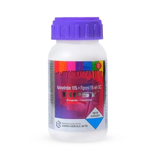 Gharda Tipsy Azoxystrobin 10% + Fipronil 5% Sc Fungicide + Insecticide. Used for Control Fruit Borer, Powdery Mildew, Sheath Blight, Plant Hopper etc. - Image 6